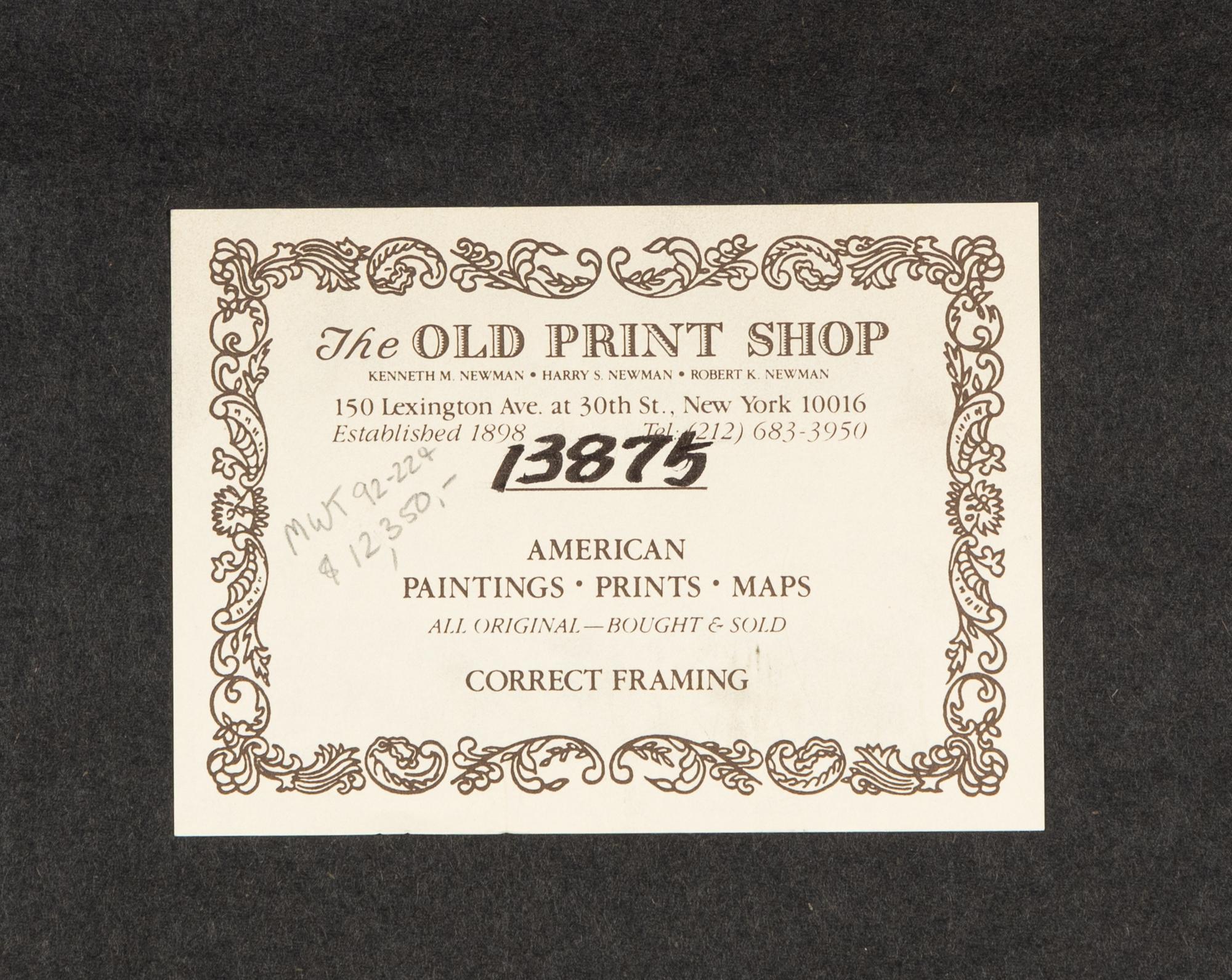 CURRIER and IVES, publishers -- After John Cameron