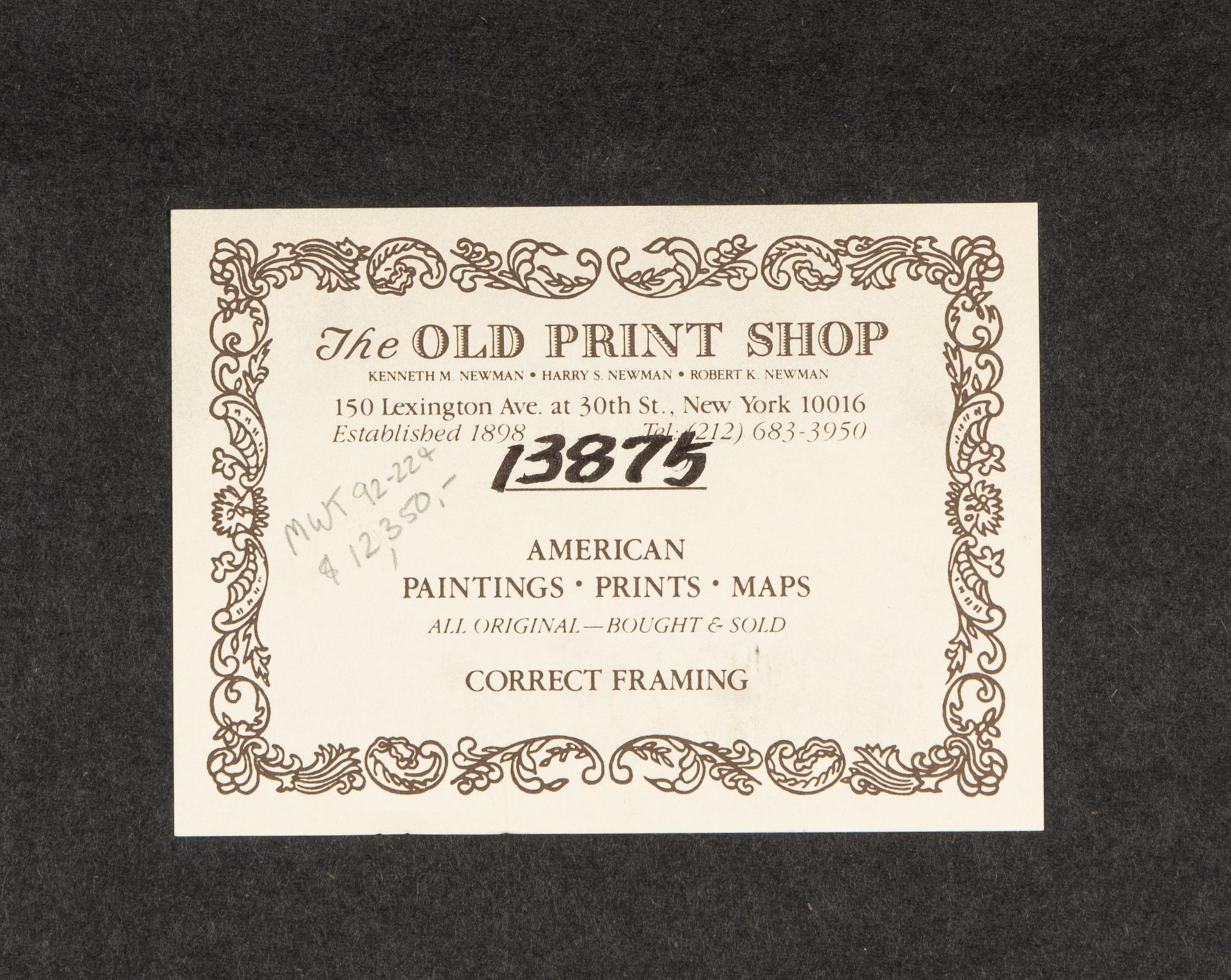 CURRIER and IVES, publishers -- After John Cameron