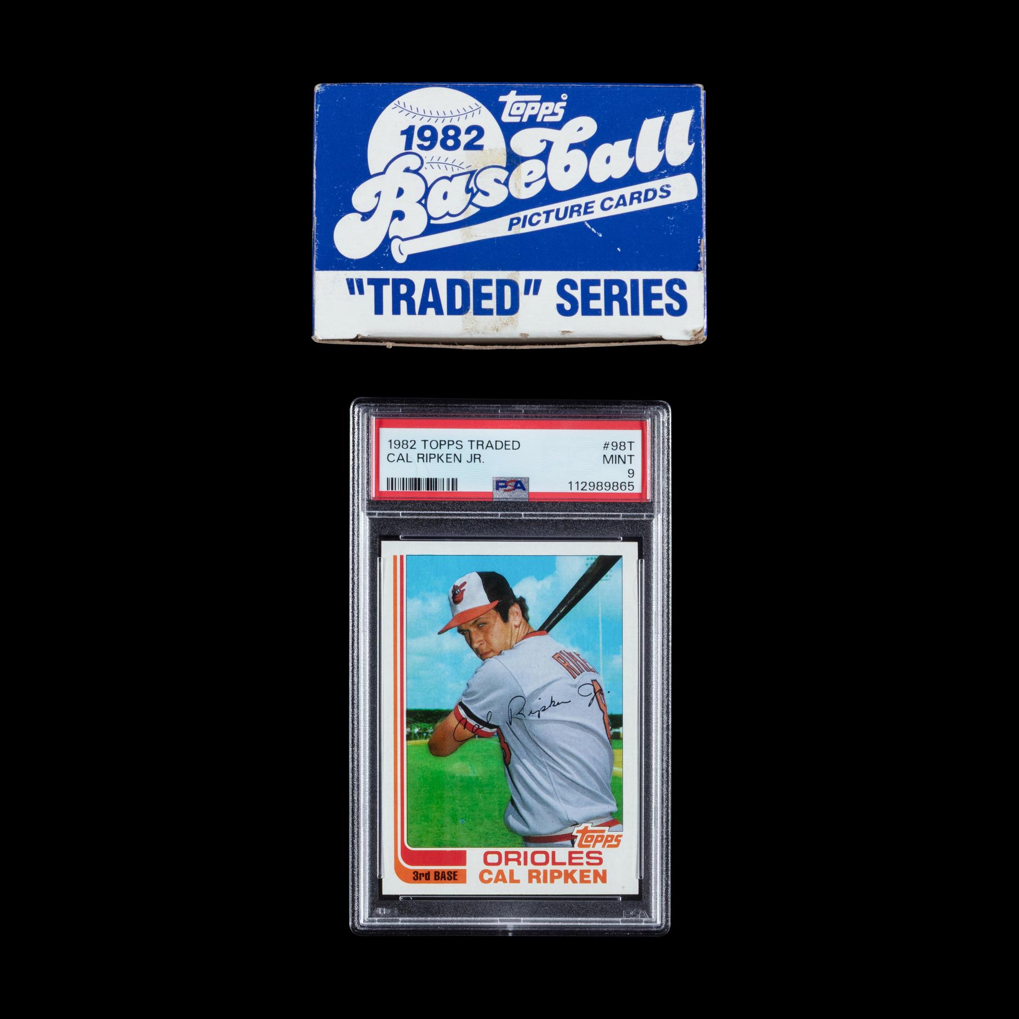 A 1982 Topps Traded Baseball Card Set With PSA 9 Cal Ripken Rookie Card No. 98T