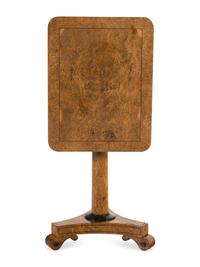 A Regency Yew Wood Tilt-Top Side Table