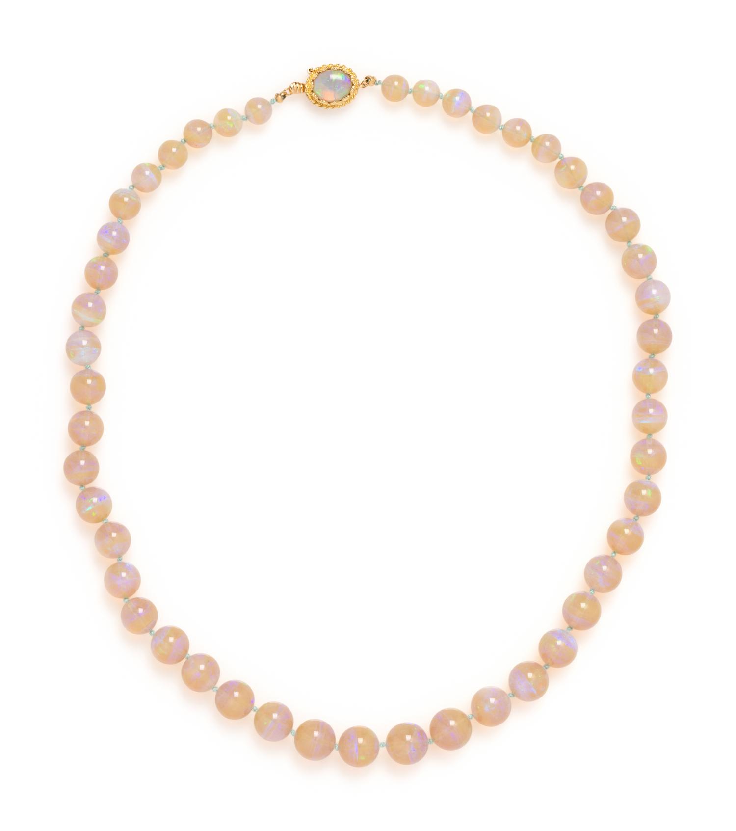 OPAL BEAD NECKLACE