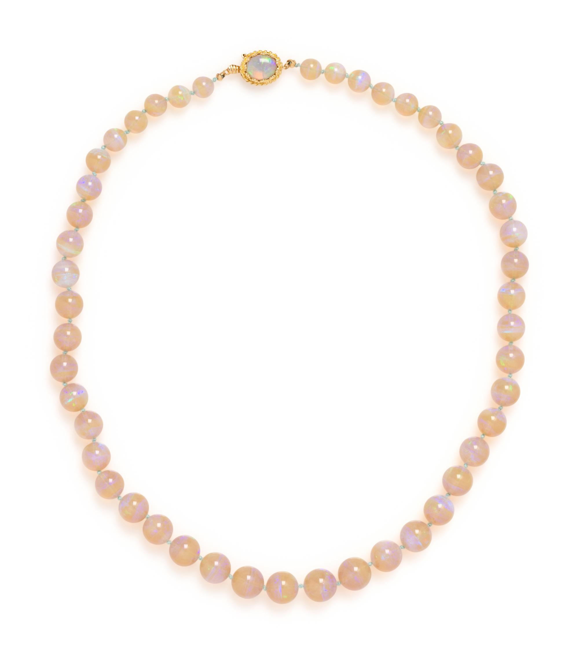 OPAL BEAD NECKLACE
