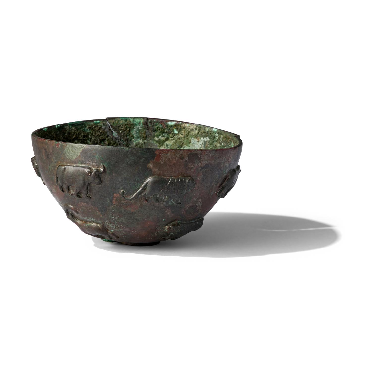 A Sumerian Copper Bowl with a Procession of Animals