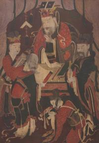 A Korean Painting Depicting a King of Hell, Joseon Dynasty 十五-十九世紀 朝鮮《十王圖》