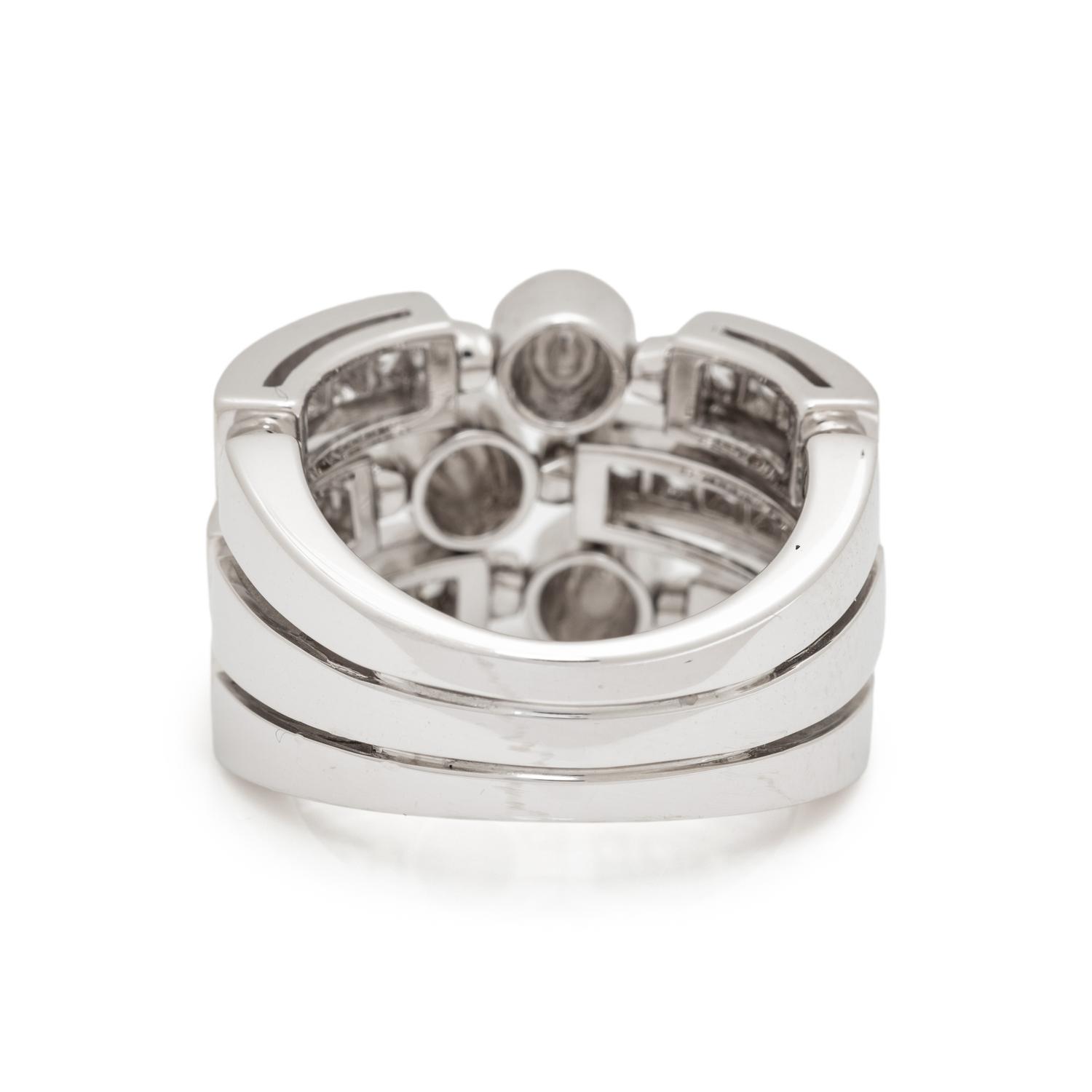 BULGARI, WHITE GOLD AND DIAMOND 'FIREWORKS' RING