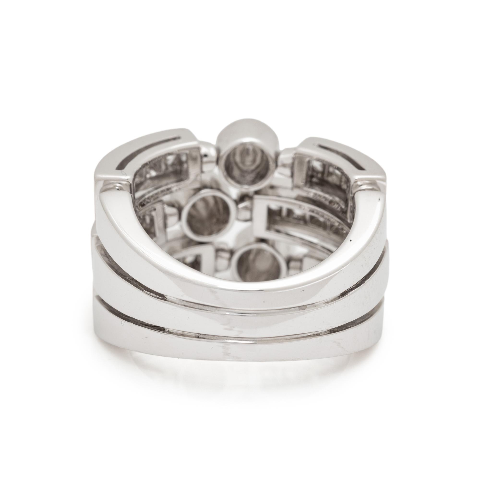 BULGARI, WHITE GOLD AND DIAMOND 'FIREWORKS' RING
