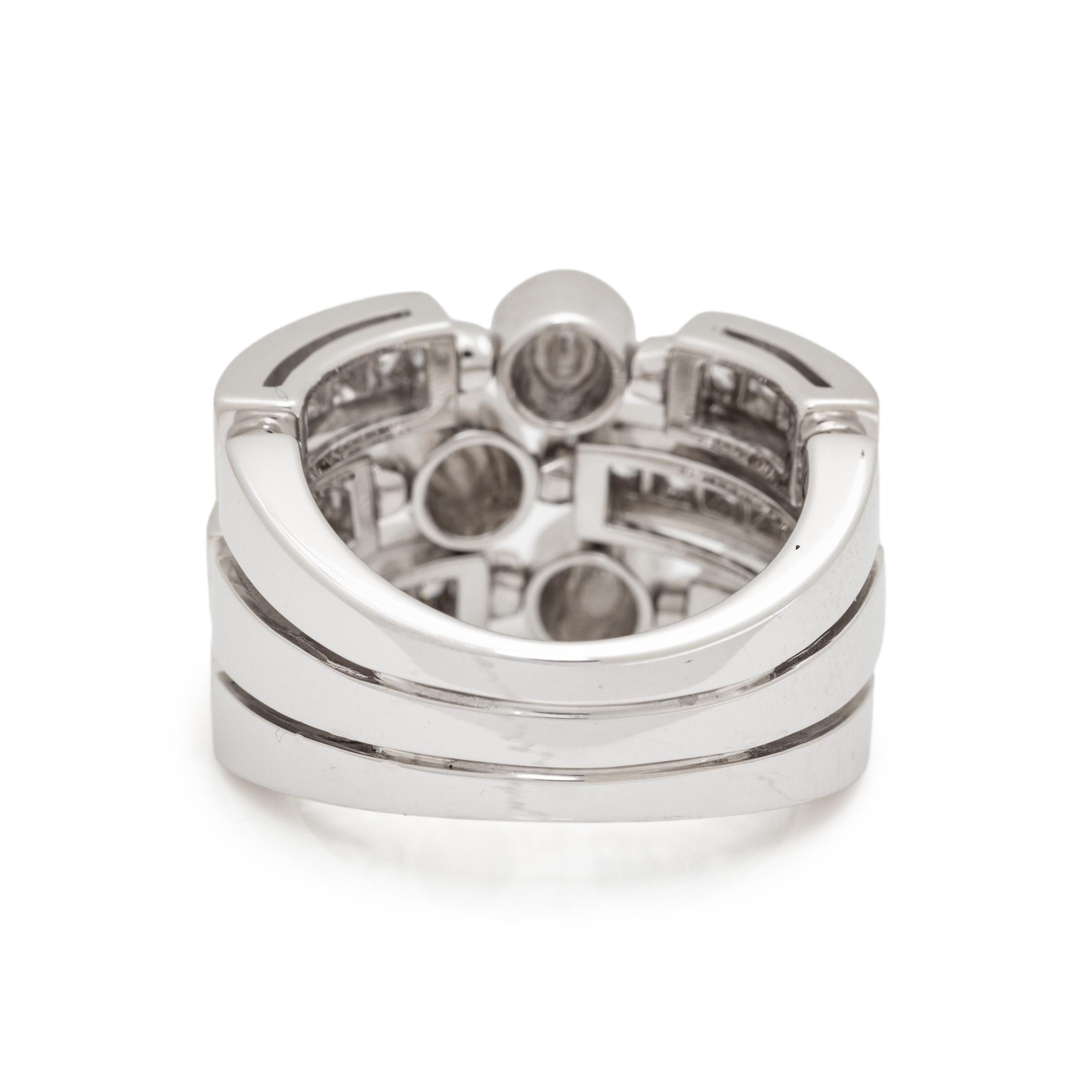 BULGARI, WHITE GOLD AND DIAMOND 'FIREWORKS' RING