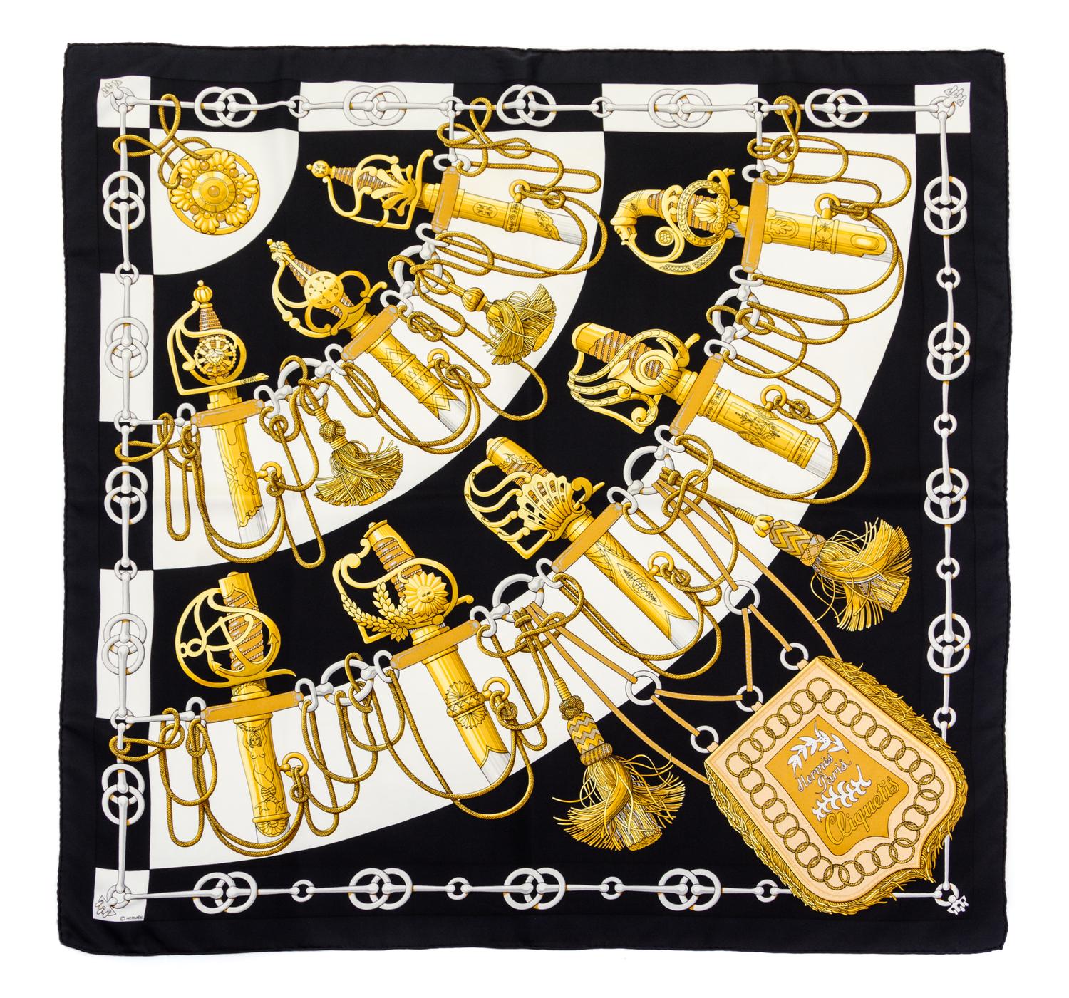 An Hermes 90cm Silk Scarf, 36" x 36".