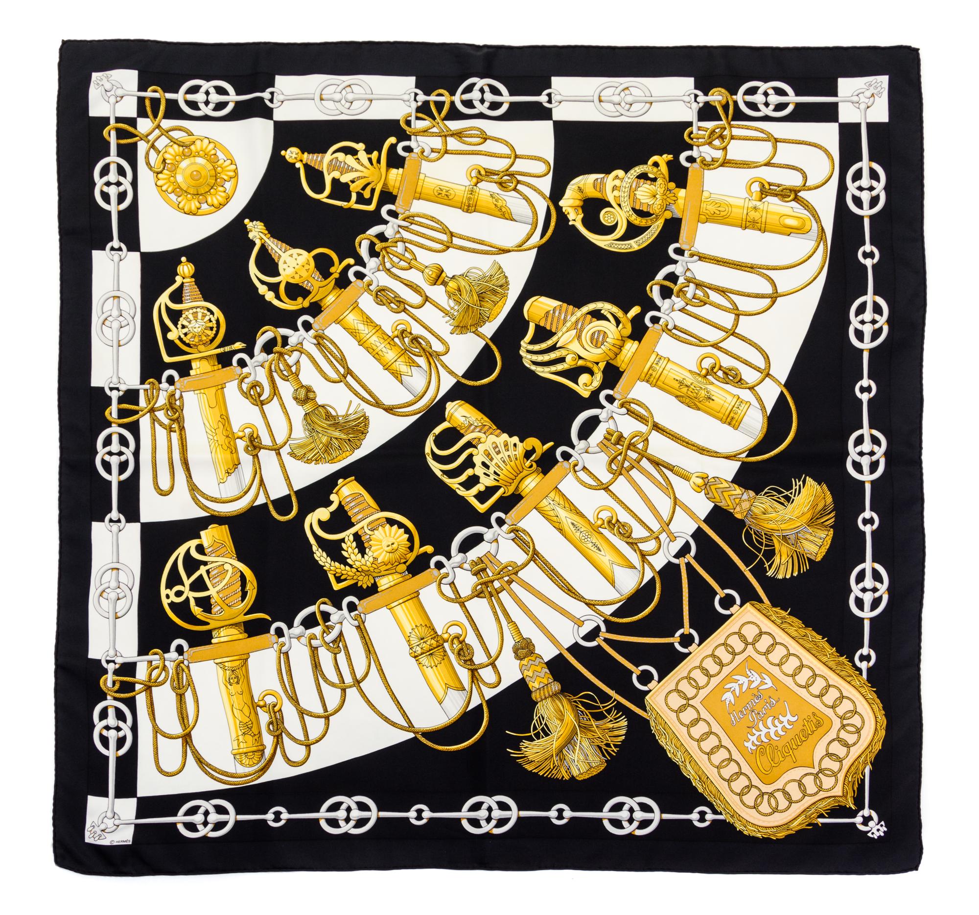 An Hermes 90cm Silk Scarf, 36" x 36".