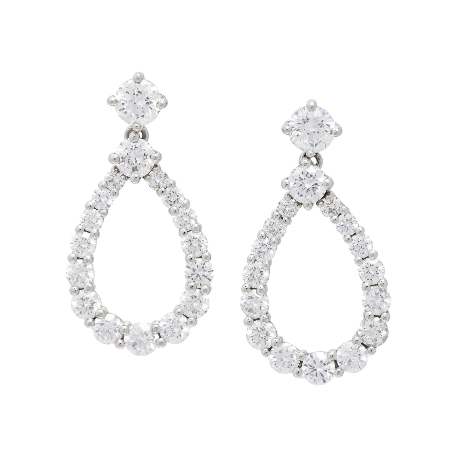 HARRY WINSTON, DIAMOND LOOP EARRINGS