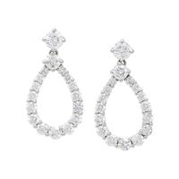 HARRY WINSTON, DIAMOND LOOP EARRINGS