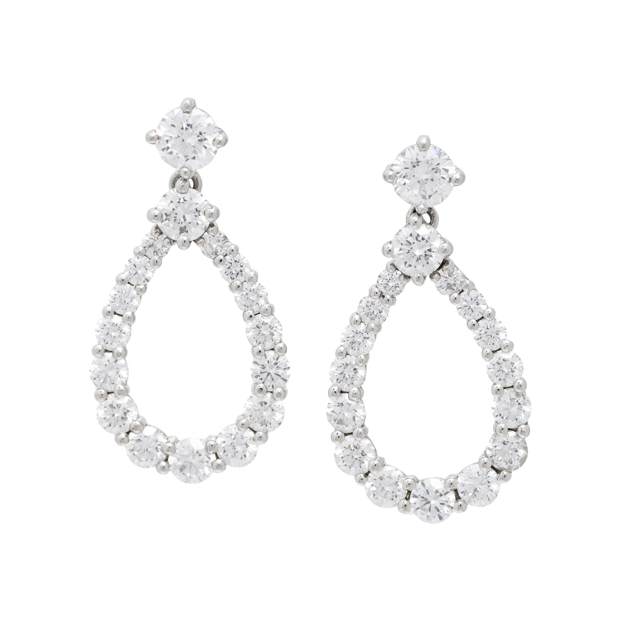 HARRY WINSTON, DIAMOND LOOP EARRINGS