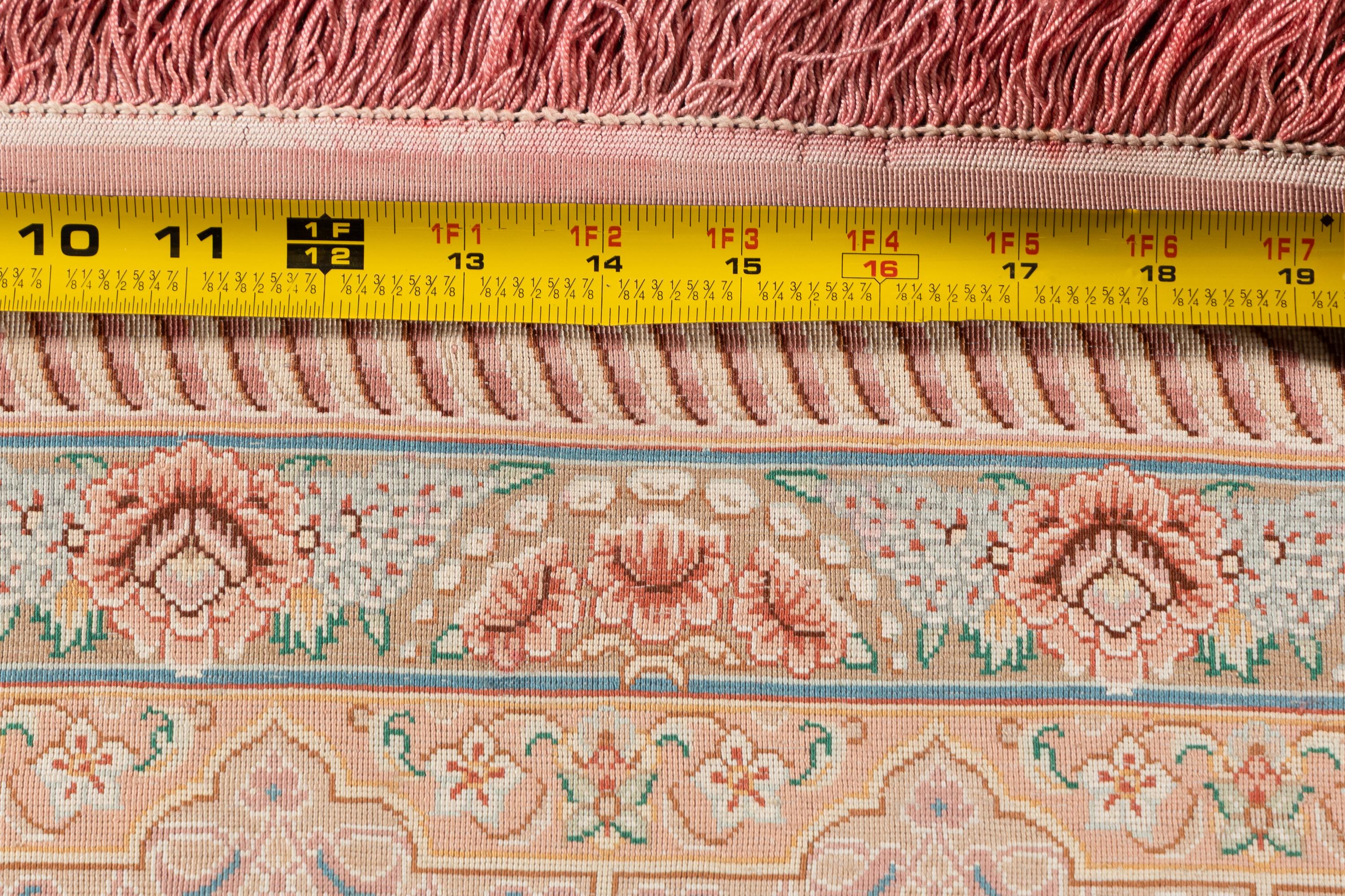 A Qom Silk Rug