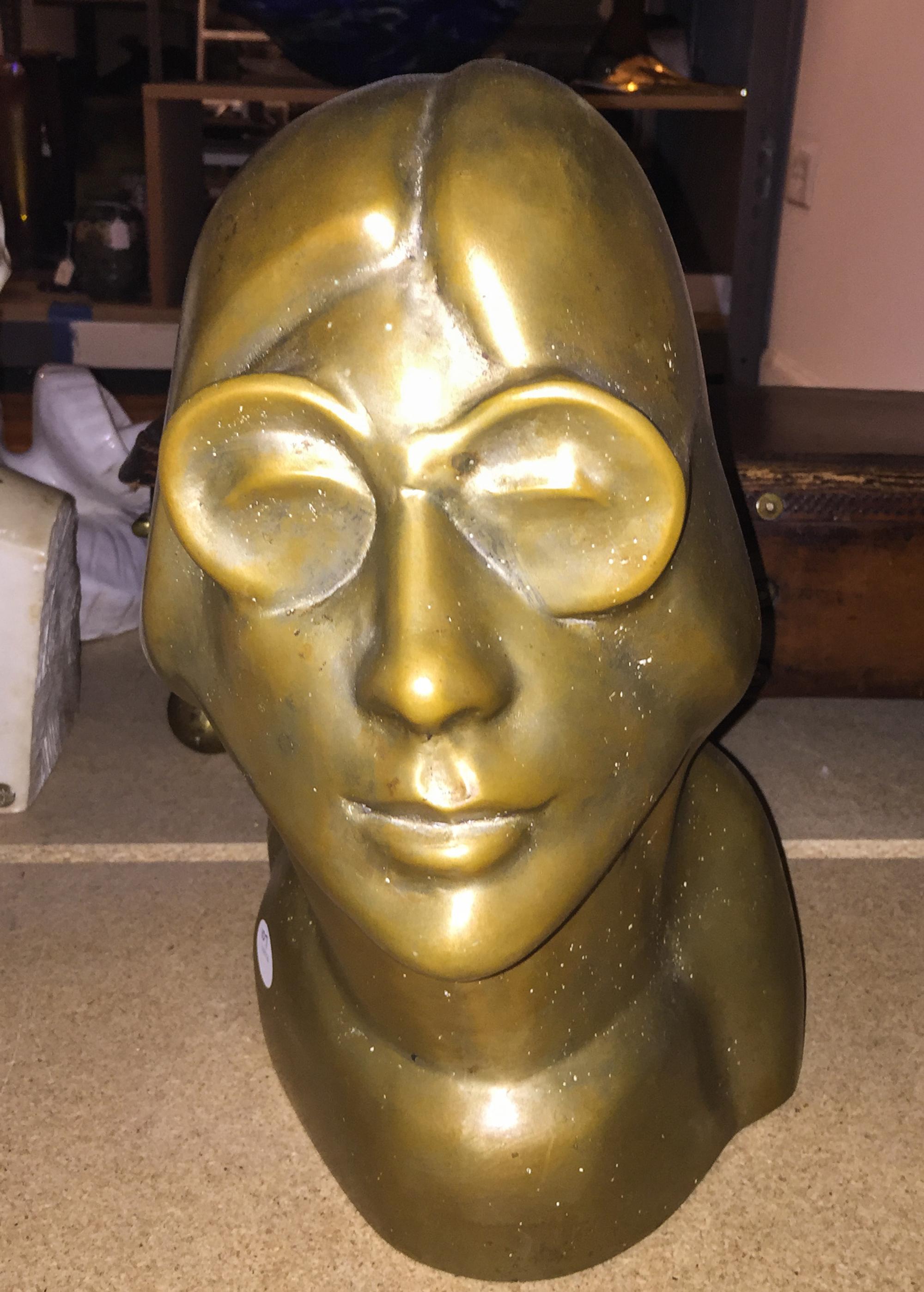 A Modern Bronze Sculpture Height 15 inches