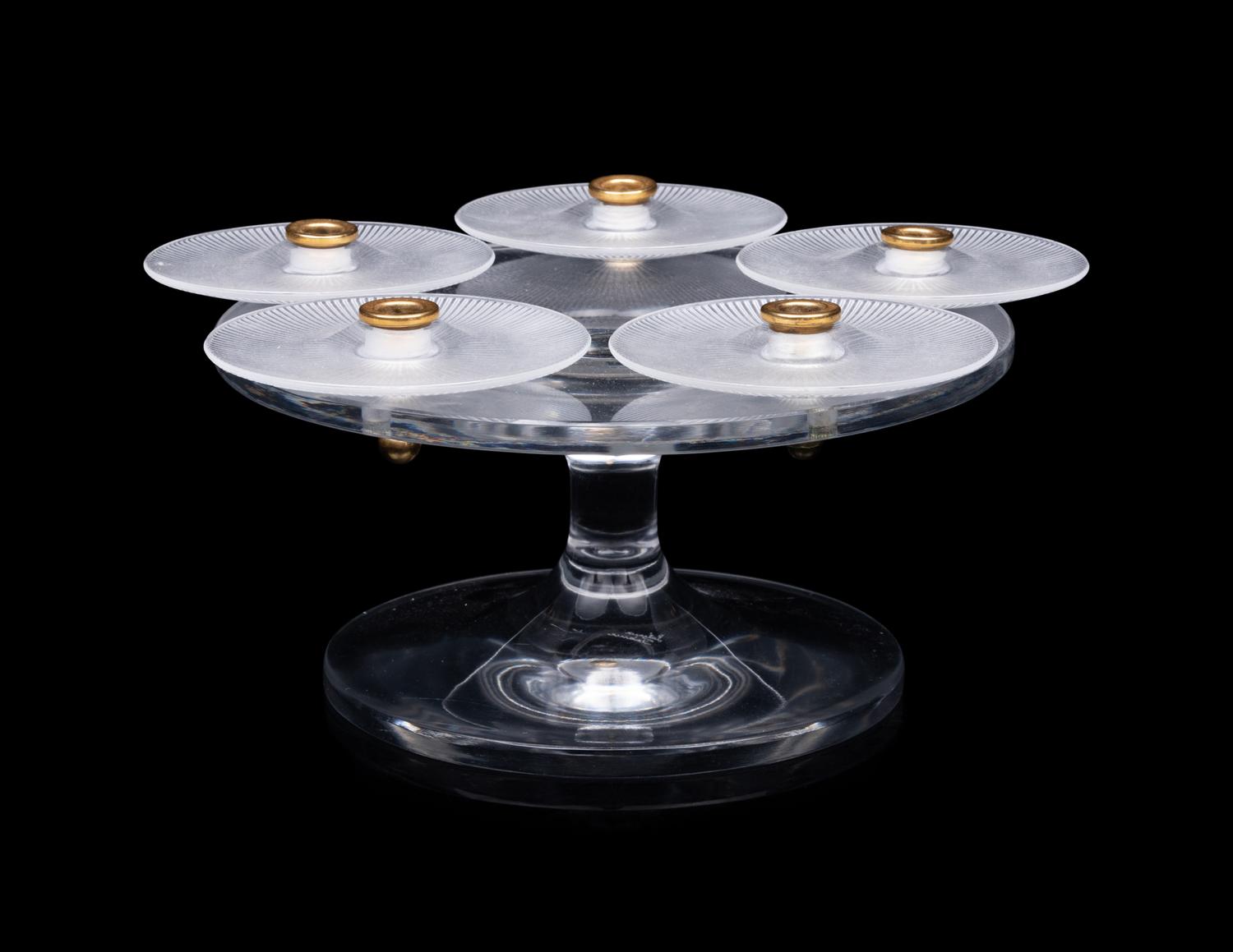 A Lalique Sophia Candelabrum