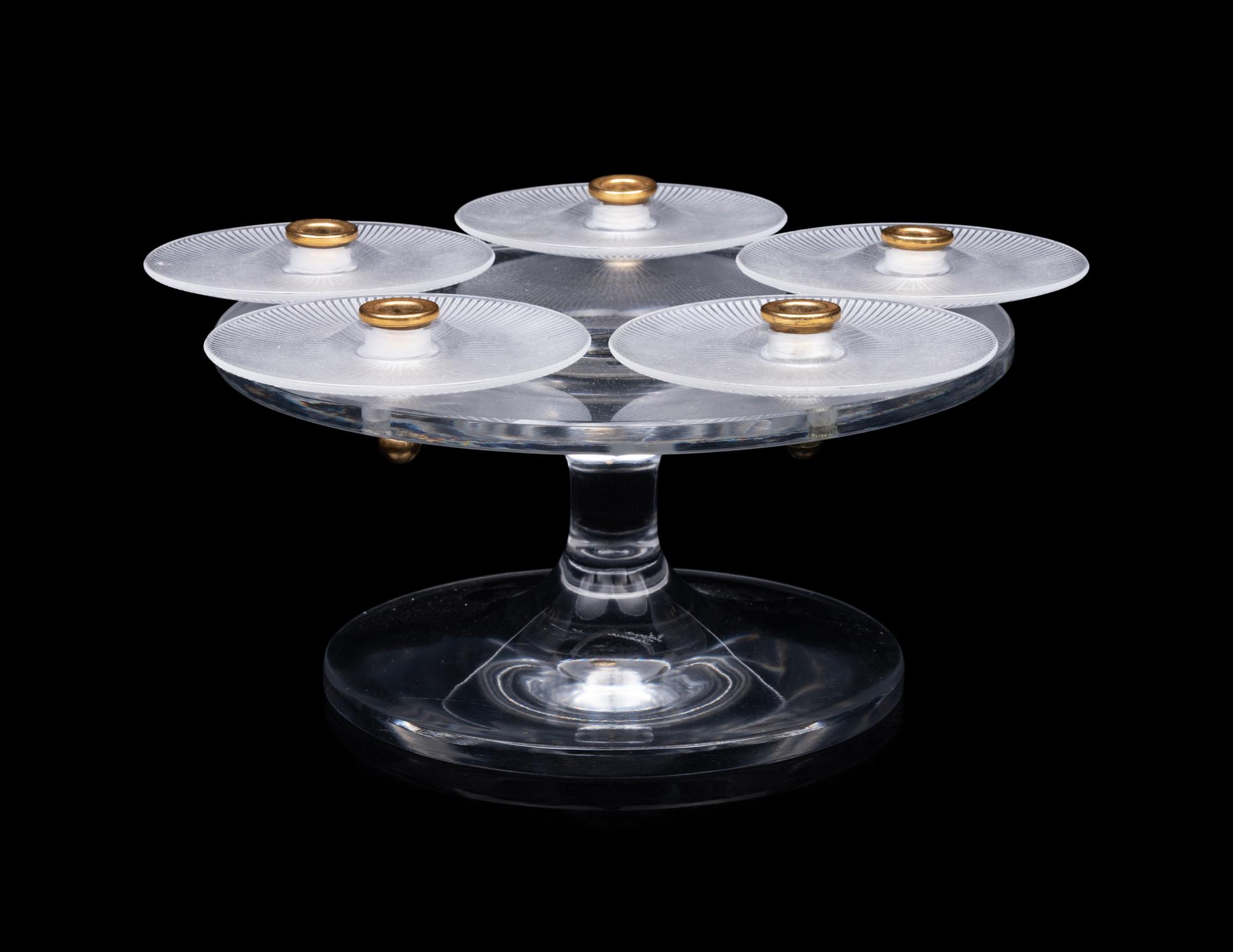 A Lalique Sophia Candelabrum