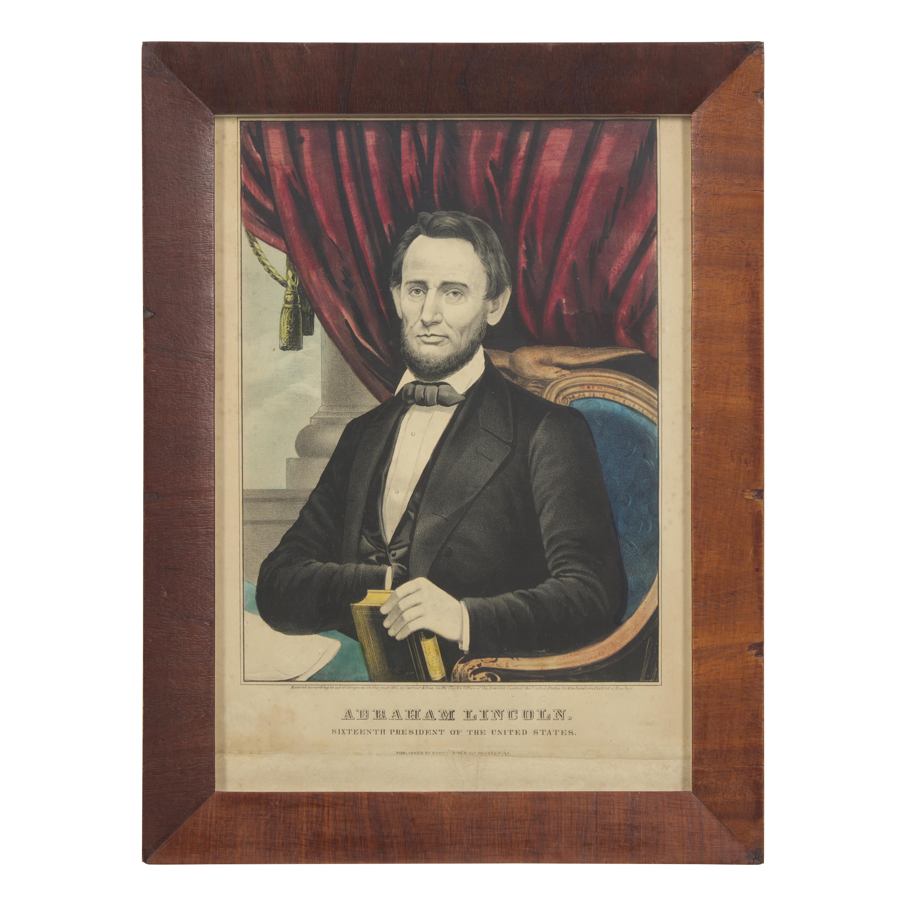A Rare and Complete Set of Hand-Colored Lithographs of the First Sixteen U.S. Presidents