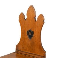A Pair of English Oak Hall Chairs