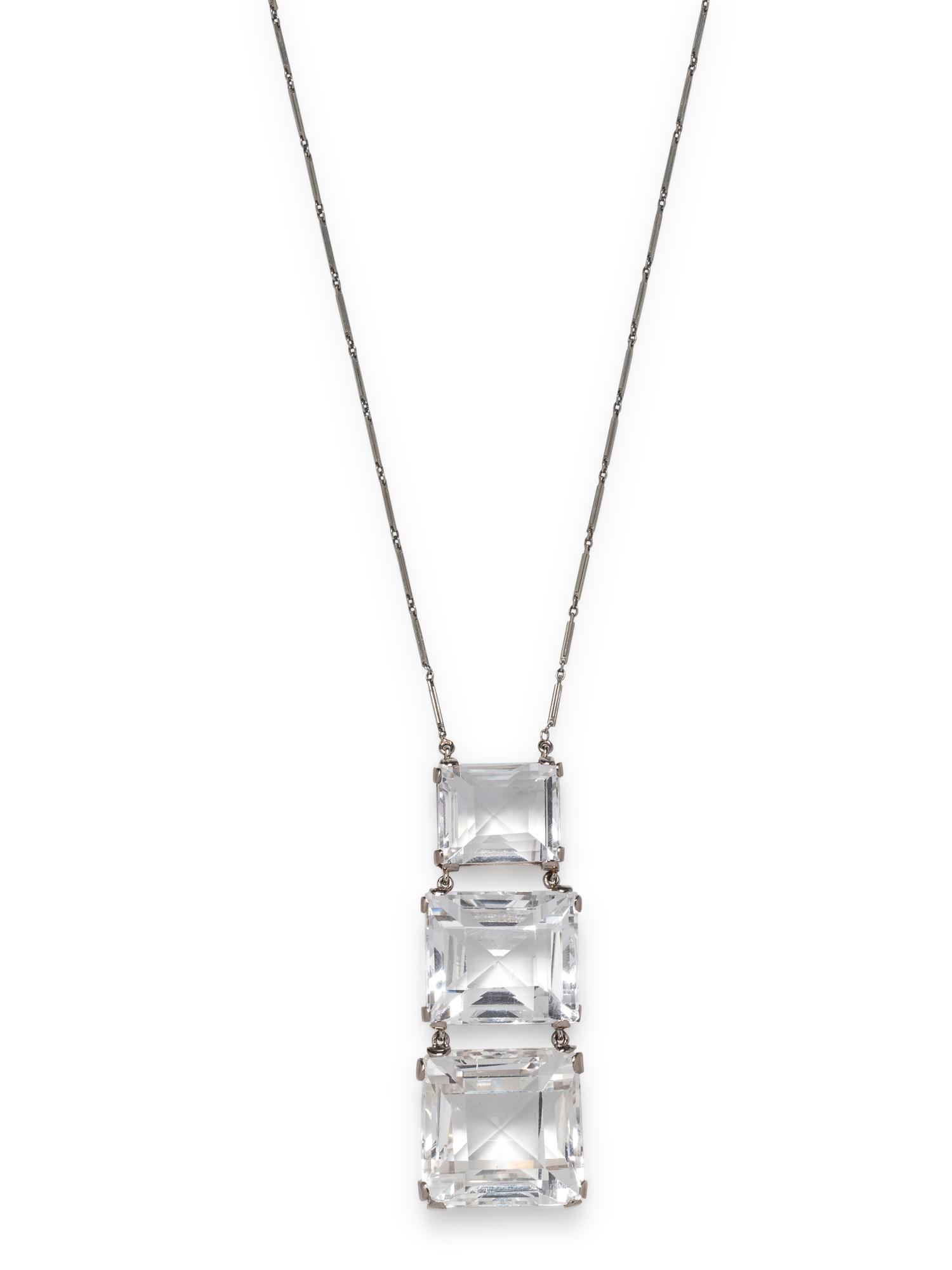 TOPAZ LAVALIER NECKLACE