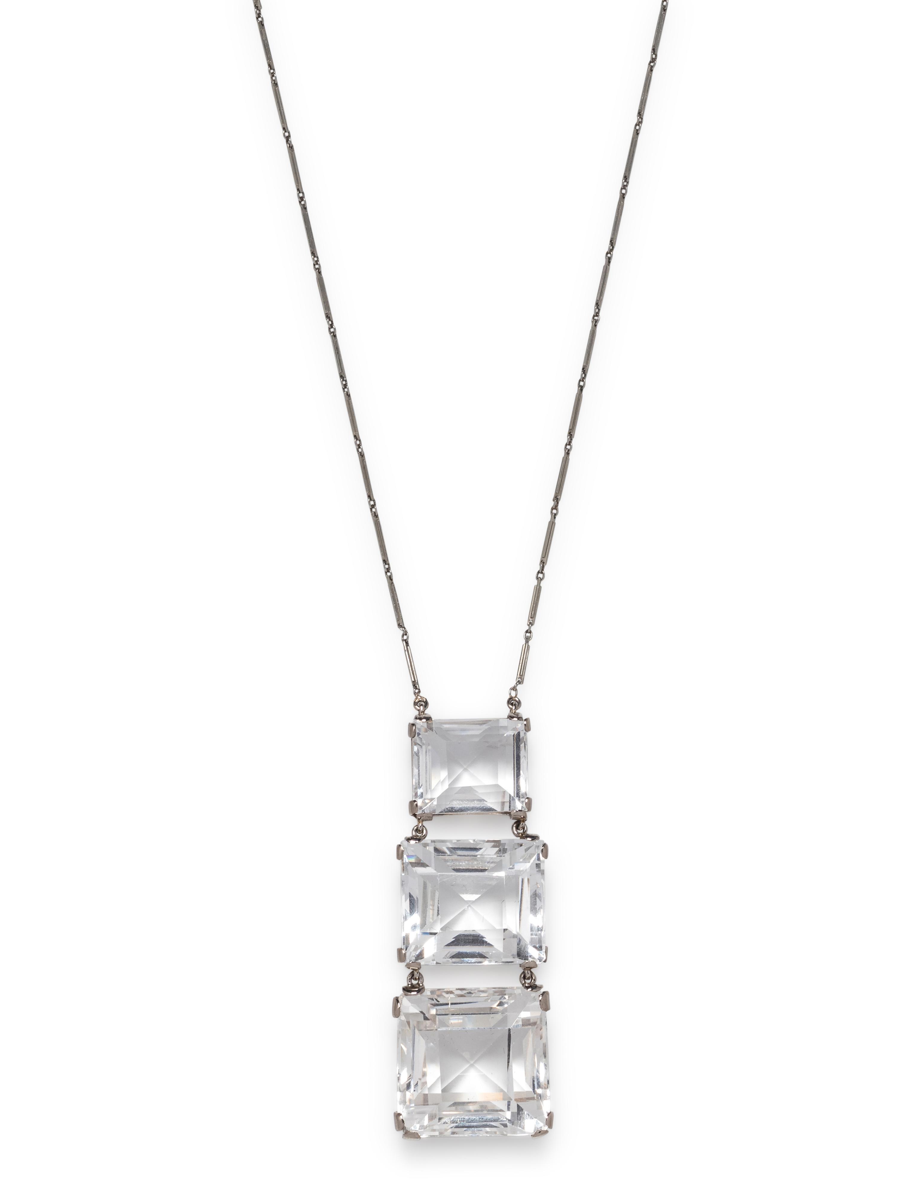TOPAZ LAVALIER NECKLACE