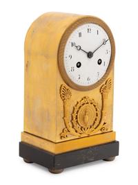 An Empire Style Gilt Bronze Mantel Clock