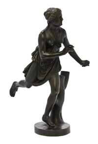 A Continental Bronze Figure, after the Antique, Height 16 1/2 inches.