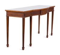 A Regency Style Mahogany Crossbanded Server — 20TH CENTURY