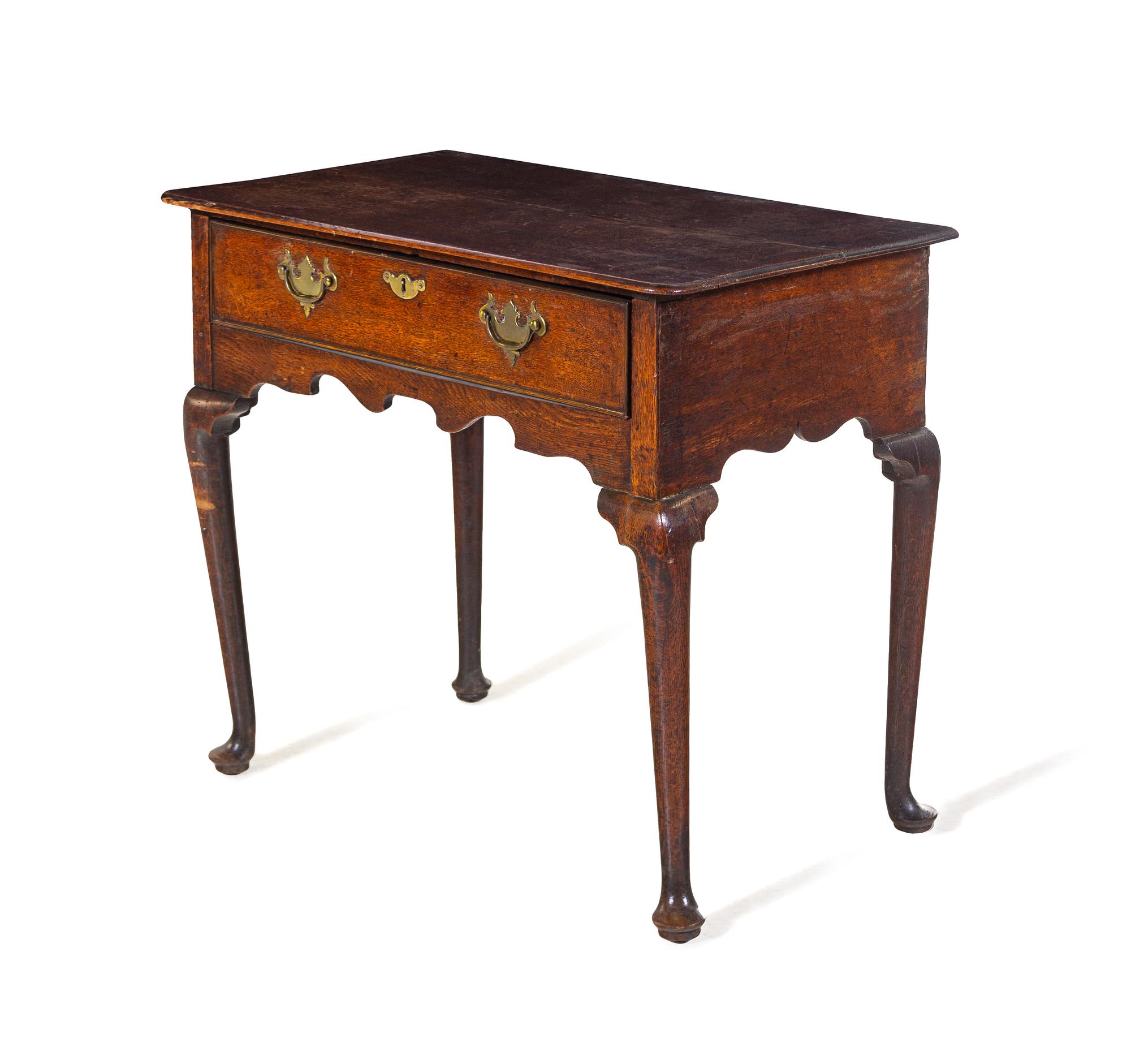 A Queen Anne Style Oak Dressing Table