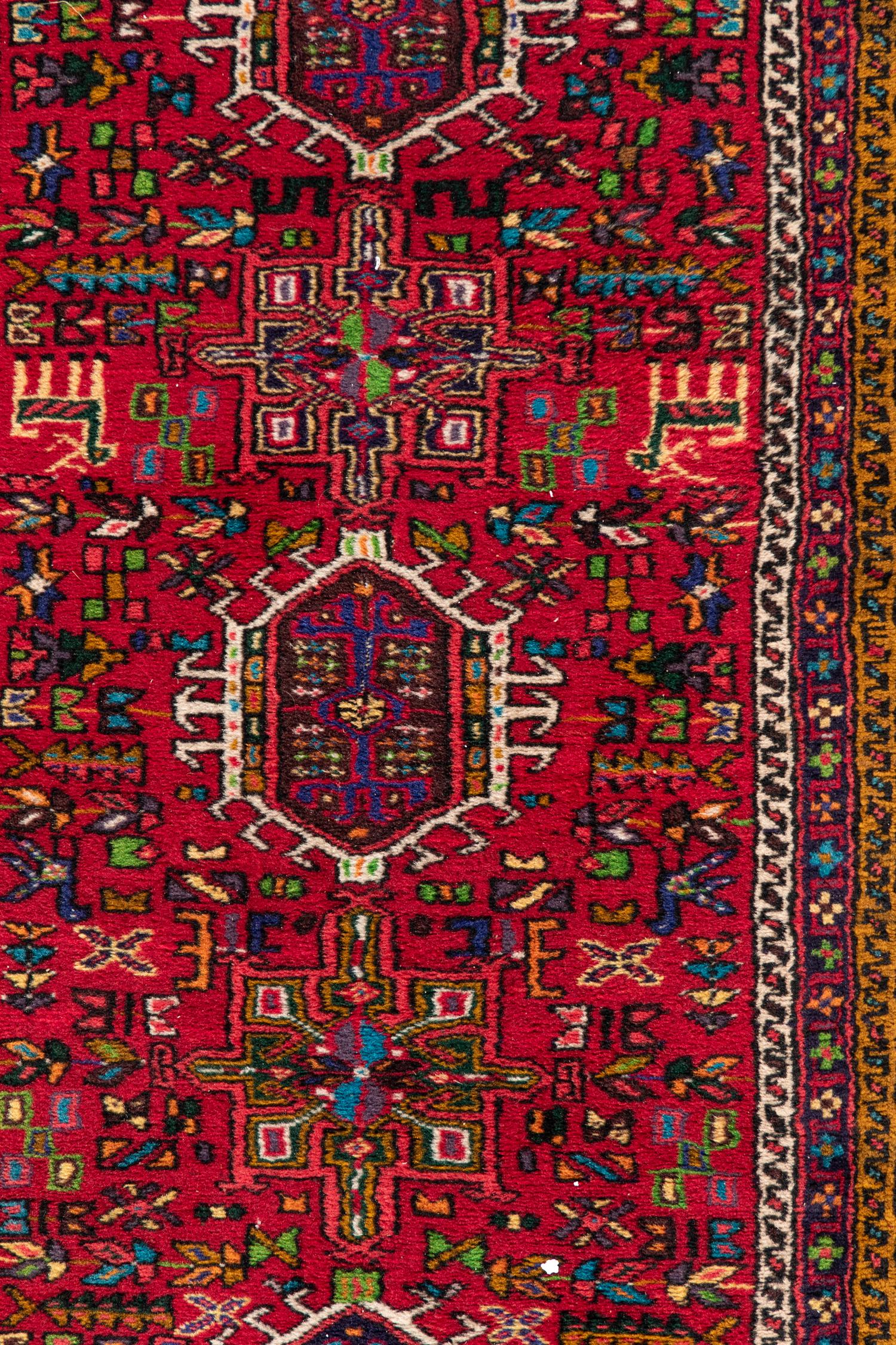 A Heriz Wool Runner