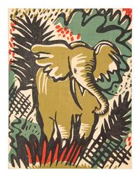 Milwaukee WPA Handicraft Project Blockprinted Textile Sample Book, 1940s