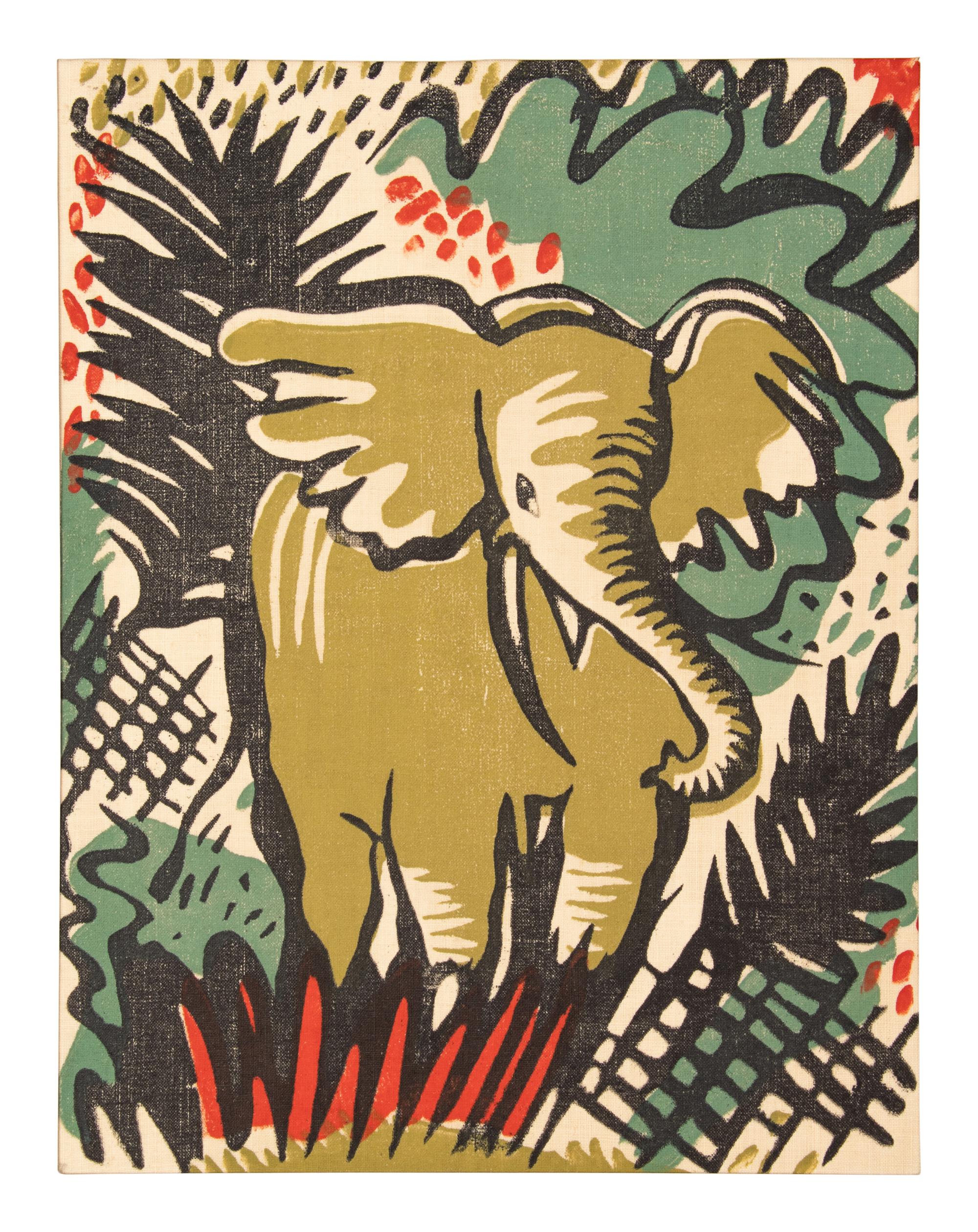 Milwaukee WPA Handicraft Project Blockprinted Textile Sample Book, 1940s