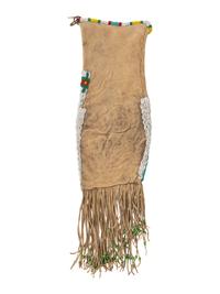 Plains Beaded Hide Tobacco Bag