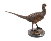 A Bronze Figure of a Pheasant