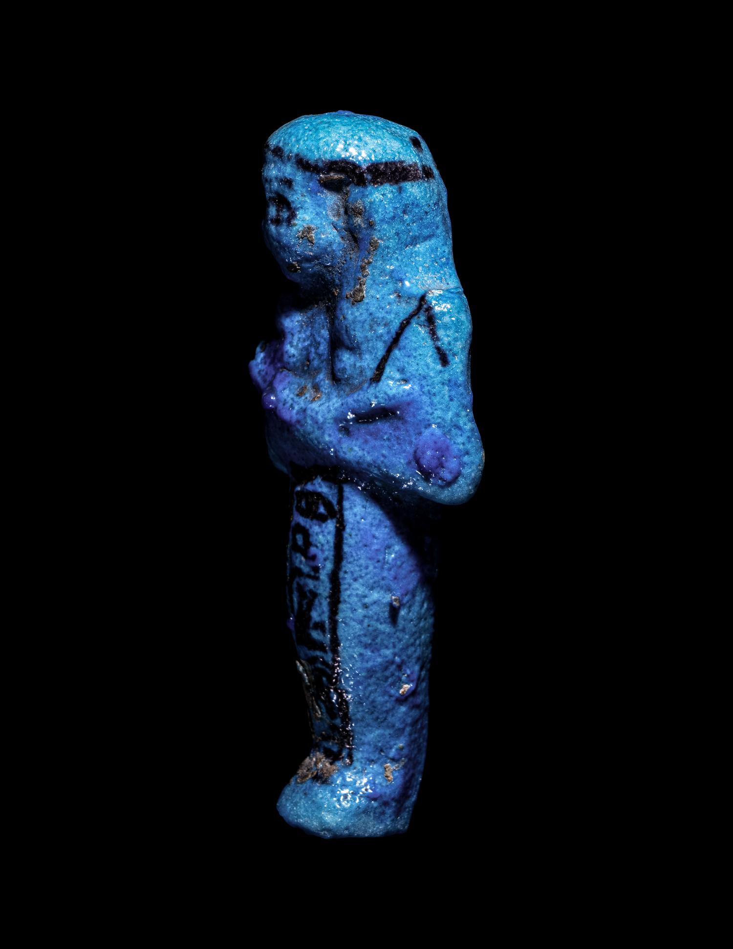 An Egyptian Faience Ushabti for Nes-Ta-Wedjat-Akhet