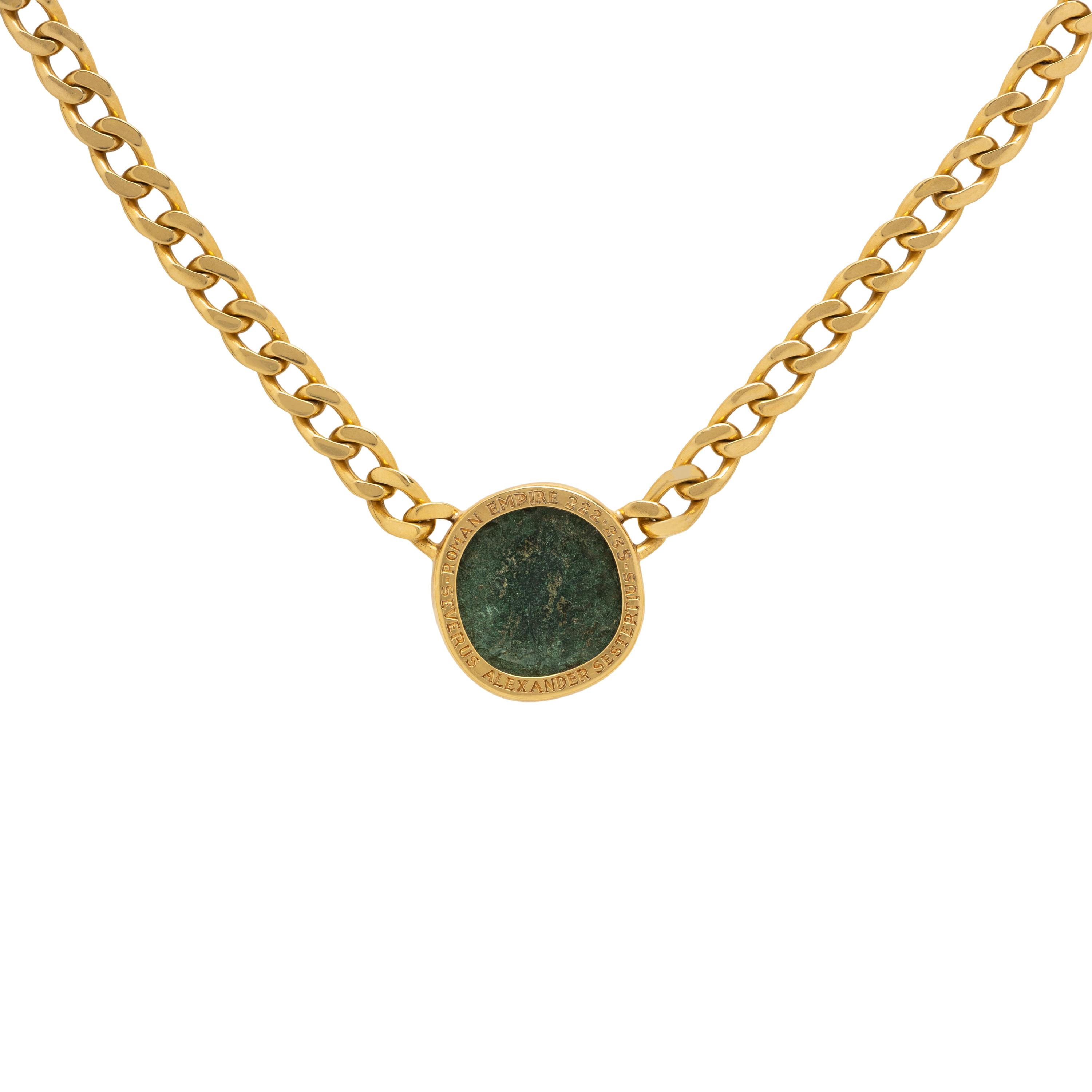 Bulgari, 'Monete', Yellow Gold and Ancient Coin Necklace