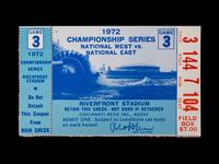 A Group of Significant 1972 Tickets From the Final Games of Roberto Clemente,
