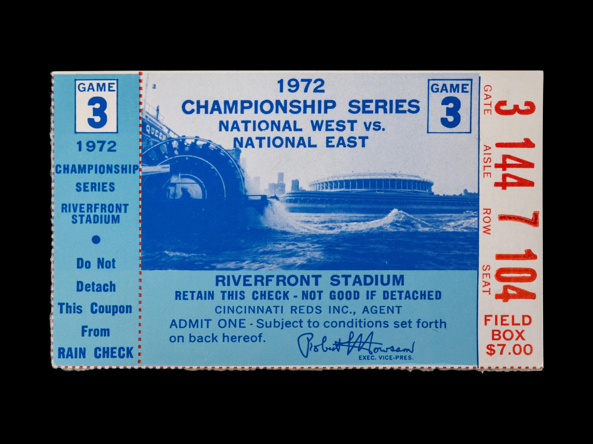 A Group of Significant 1972 Tickets From the Final Games of Roberto Clemente,