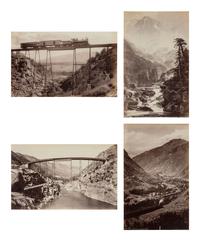 JACKSON, William Henry (1843-1942). Suite of 38 albumen photographs: Rocky Mountain Railroad Album, Steam and Steel Across the Great Divide, Silverton Colorado, Silverton Sultan, 1883.