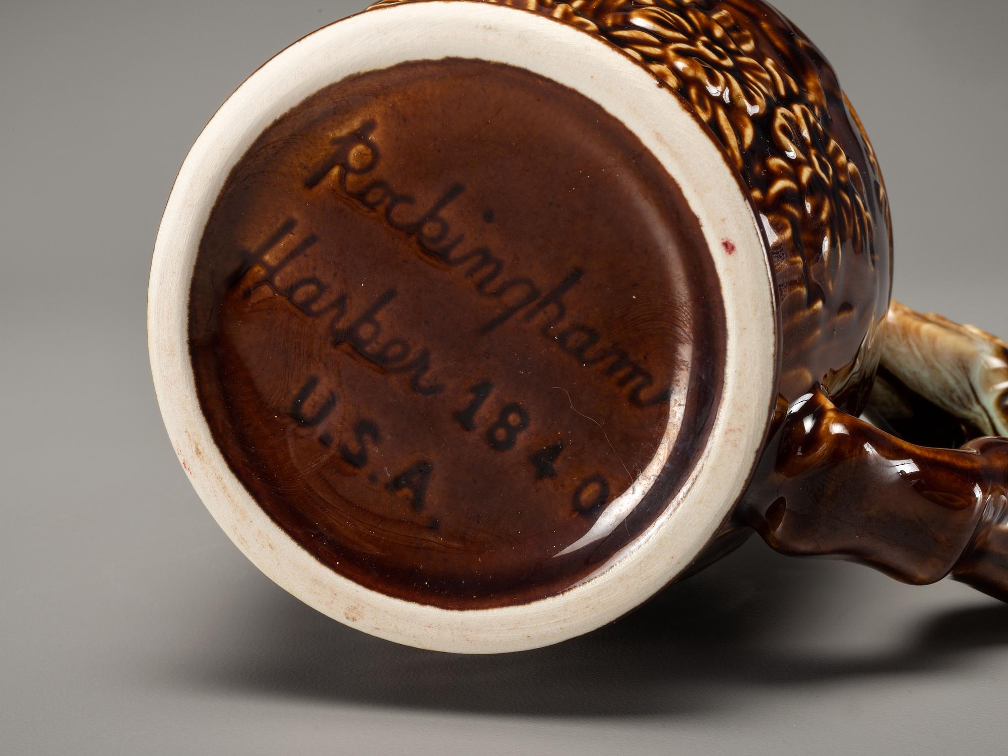 Fifteen Rockingham Glaze Mugs and Pig Banks