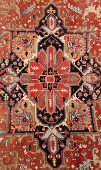 A Heriz Wool Rug