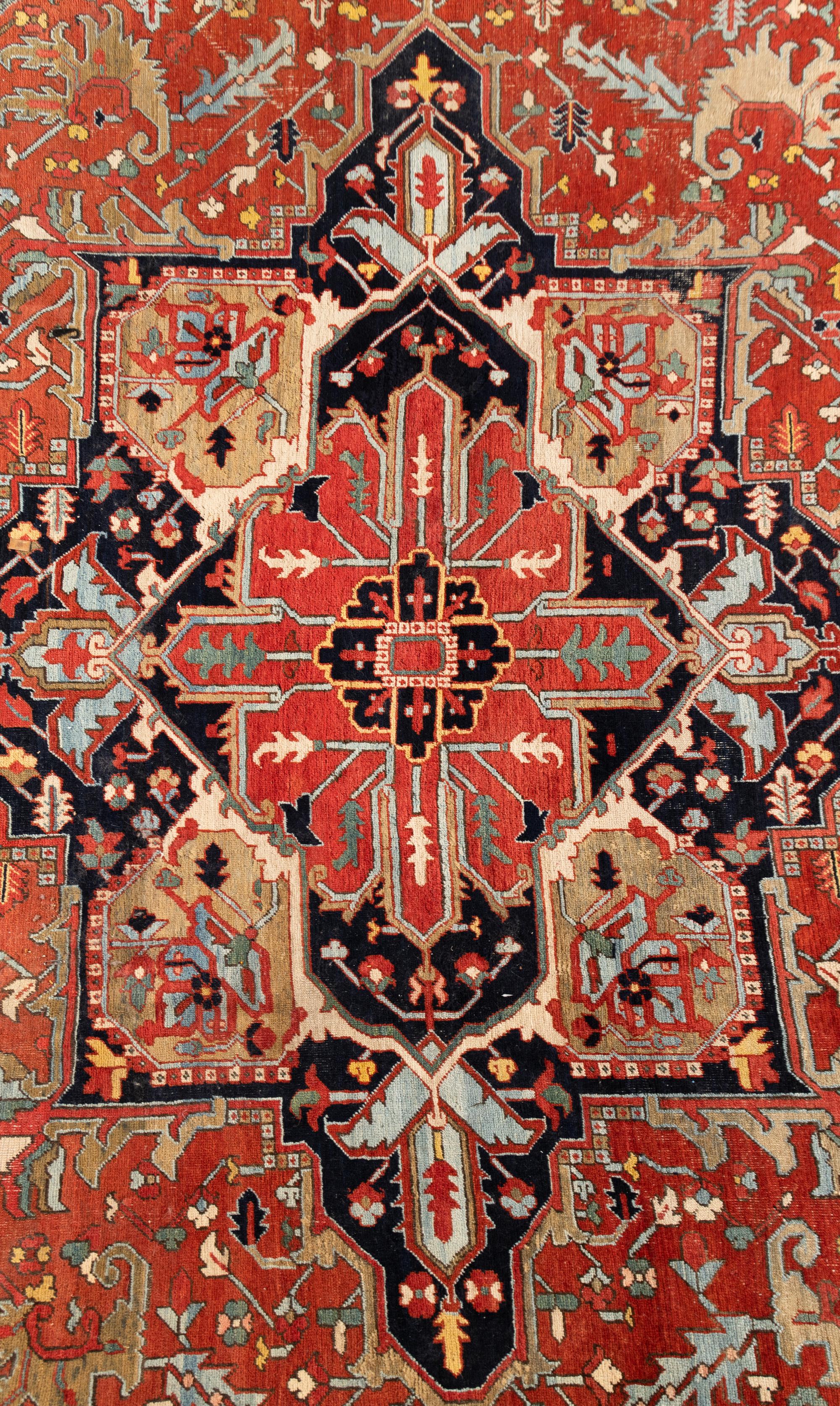 A Heriz Wool Rug