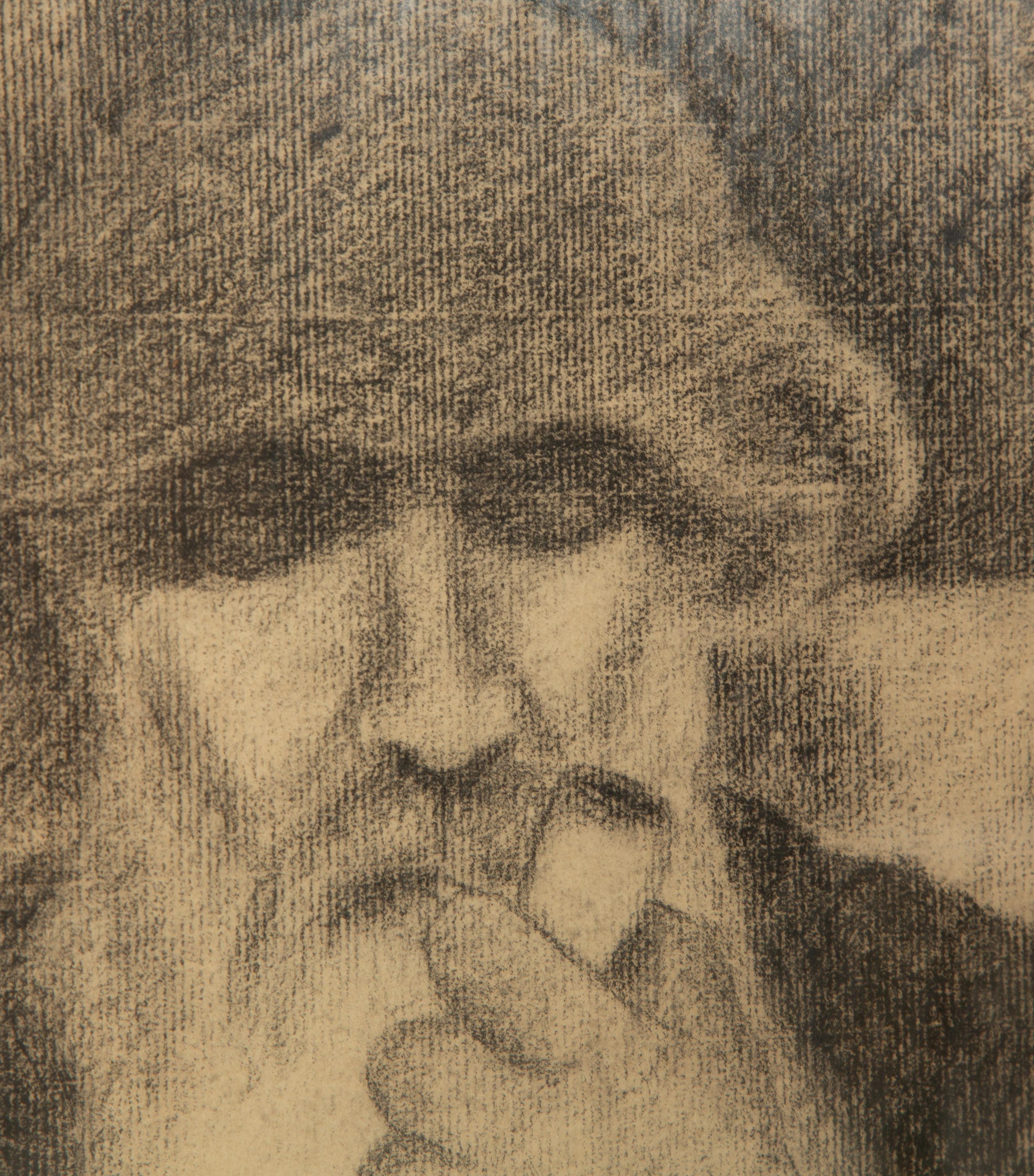 Portrait of Camille Pissarro Smoking Pipe