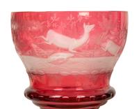 Seven Bohemian and Continental Ruby Glass Articles — EARLY 20TH CENTURY
