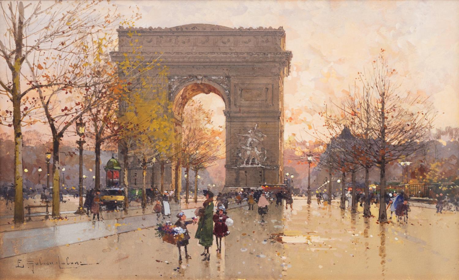 Eugène Galien-Laloue, (French, 1854-1941), Untitled (Arc de Triomphe), c. 1925-1930