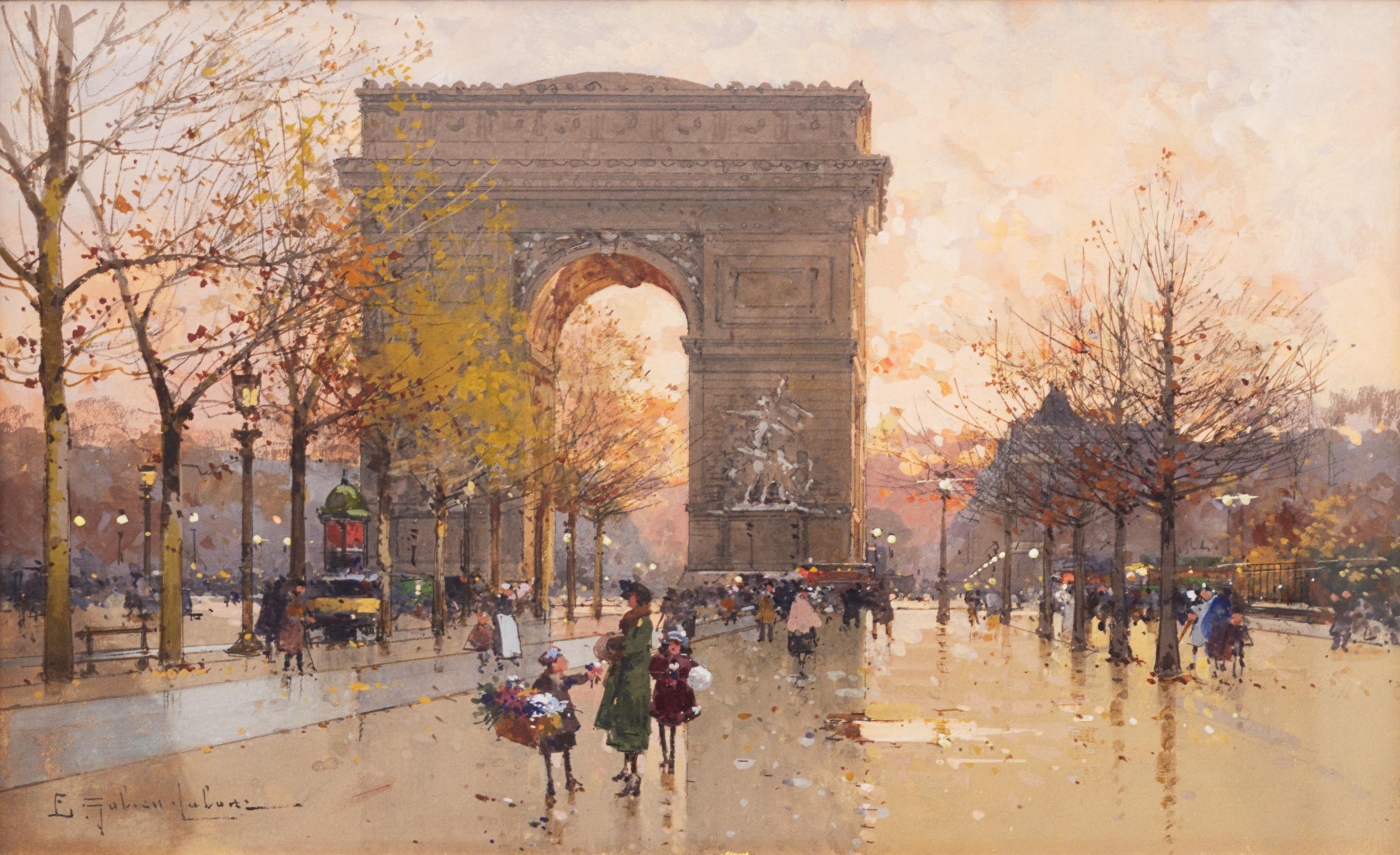 Eugène Galien-Laloue, (French, 1854-1941), Untitled (Arc de Triomphe), c. 1925-1930