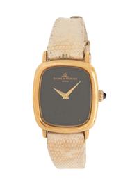 BAUME & MERCIER, YELLOW GOLD WATCH