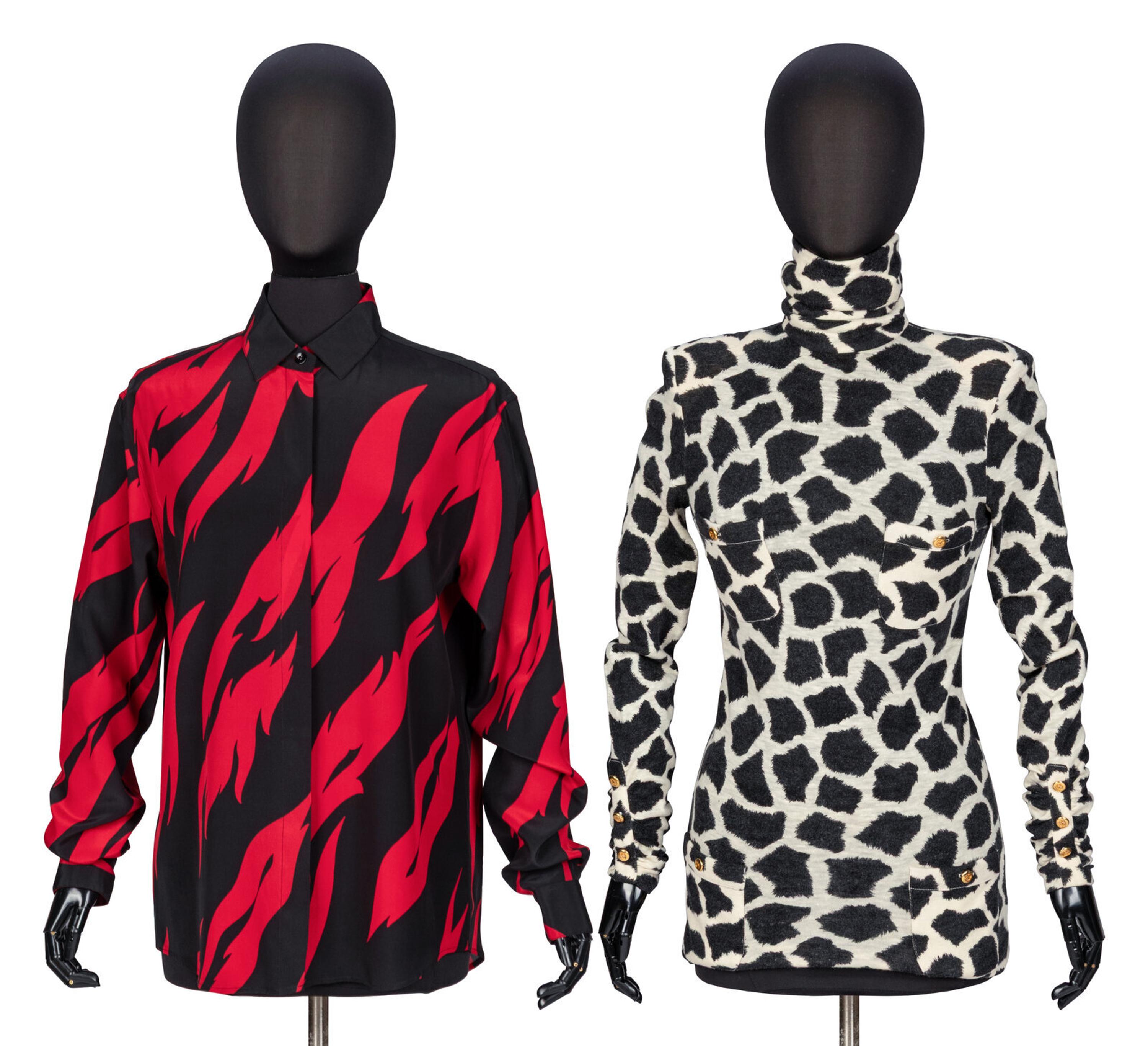 Saint Laurent & Chanel, Two Print Tops