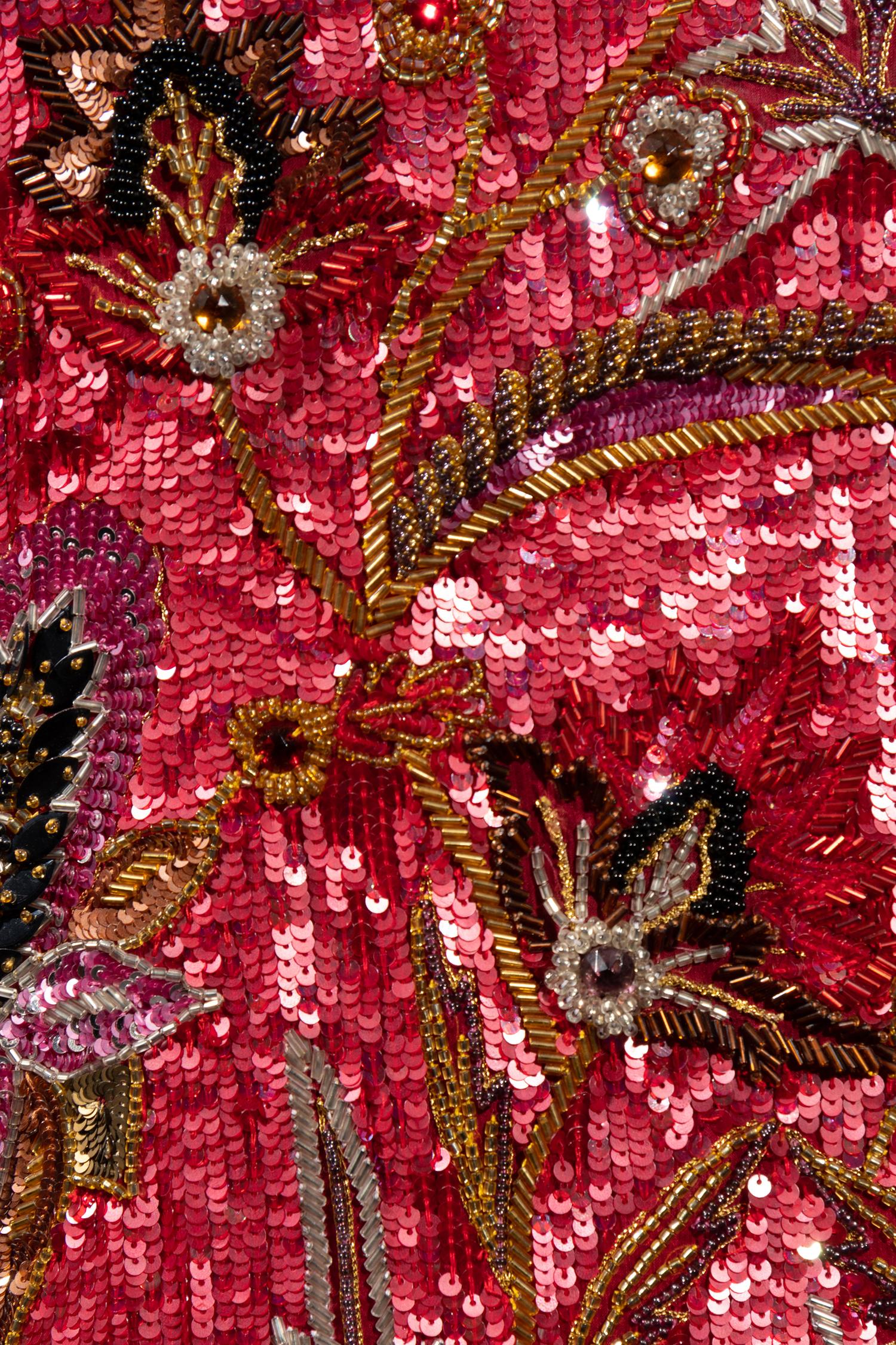 Oscar de la Renta Embroidered Top and Skirt, 1990s