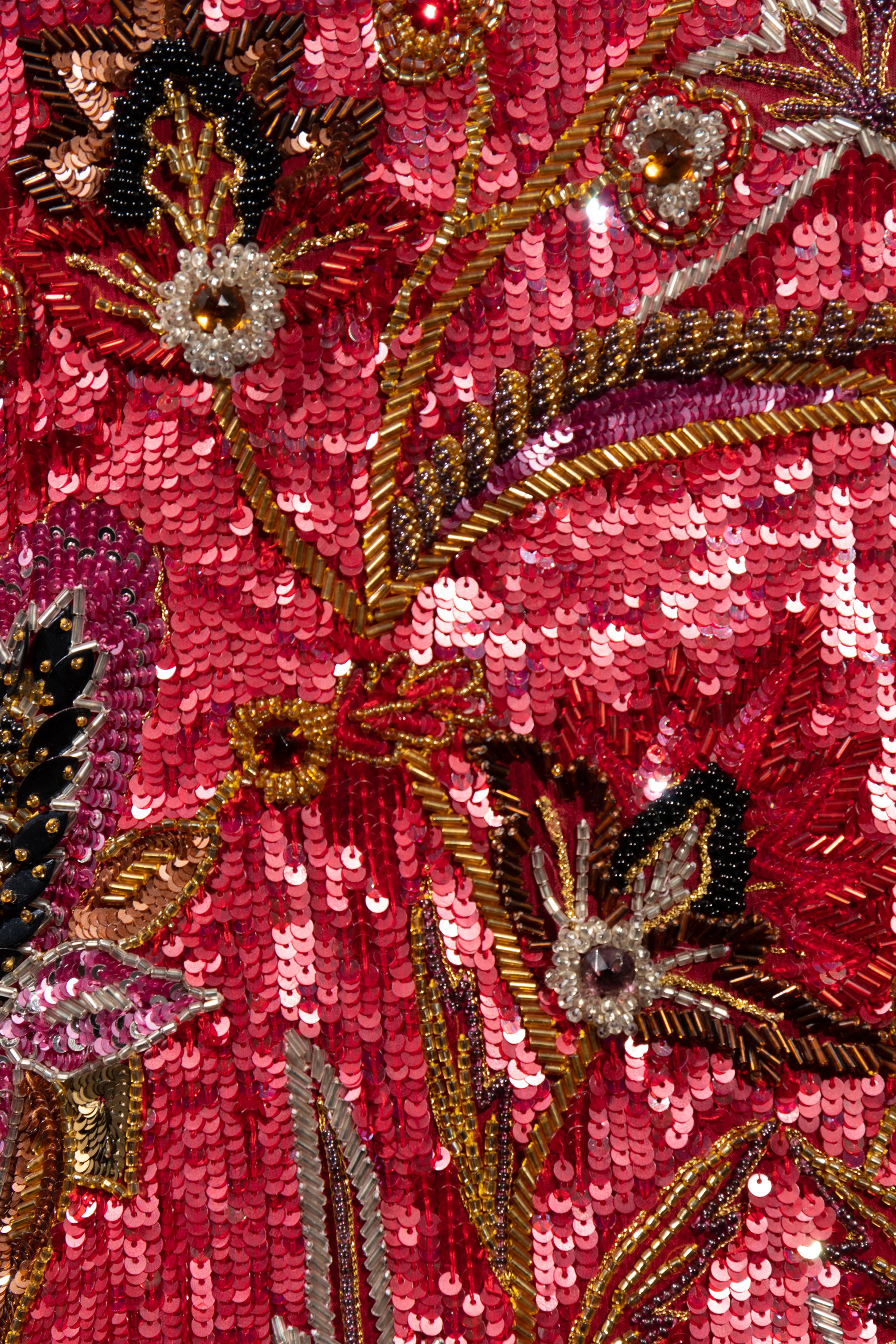 Oscar de la Renta Embroidered Top and Skirt, 1990s