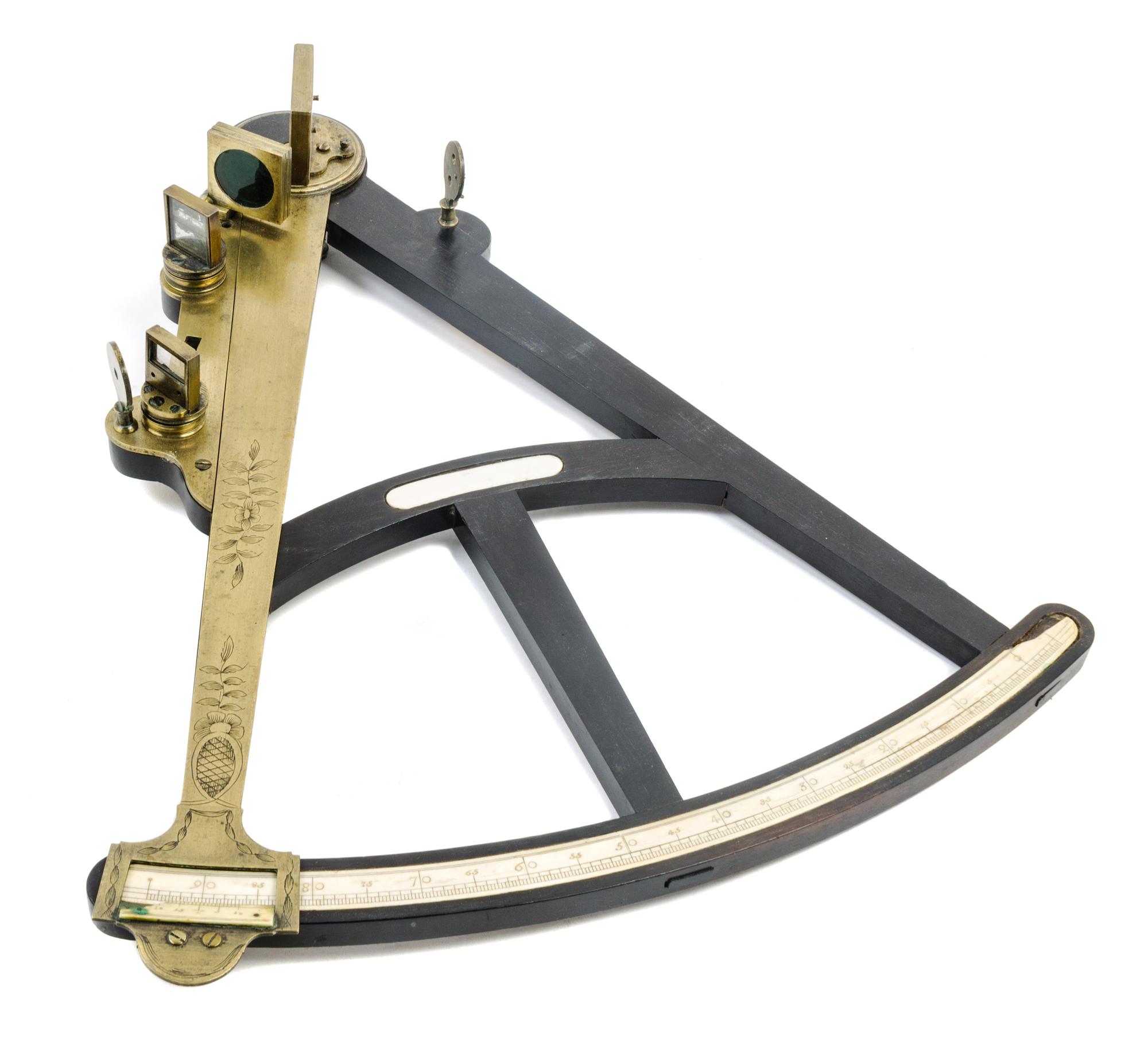 An English Ebony and Brass Mounted Octant Radius 17 1/4 inches. — LATE 18TH/EARLY 19TH CENTURY